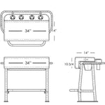 TACO Neptune II Leaning Post w/ Removable Soft Pack Storage