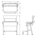 TACO Neptune III Leaning Post w/ Backrest