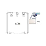 Lewmar Ocean Series Flange Base Hatch - Size 70
