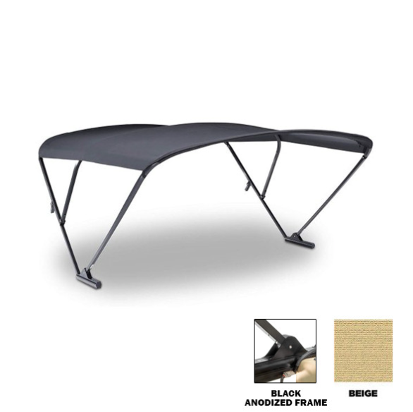 SureShade Pontoon Power Bimini Top - Beige