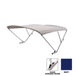 SureShade Pontoon Power Bimini Top - Navy