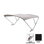 SureShade Pontoon Power Bimini Top - Black