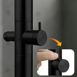 316 Stainless Steel Wall-Mounted Outdoor Shower, Cold Water Only, Single-Function Rain Head