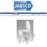 Jabsco 12V Electric Marine Toilet