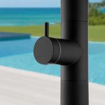 Black Stainless Steel Single Function Single Cold Outdoor Shower