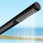 Black Stainless Steel Single Function Single Cold Outdoor Shower