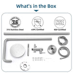 Stainless Steel Outdoor Shower Trim with Single Function Shower Head