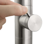 316 Stainless Steel Wall-Mounted Outdoor Shower, Cold Water Only, Single-Function Rain Head