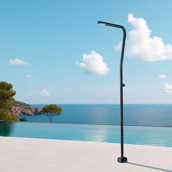 Black Stainless Steel Single Function Single Cold Outdoor Shower