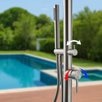 Stainless Steel Outdoor Shower Trim with Single Function Shower Head