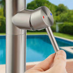 Stainless Steel Outdoor Shower Trim with Single Function Shower Head