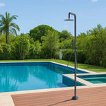 Stainless Steel Outdoor Shower Trim with Single Function Shower Head