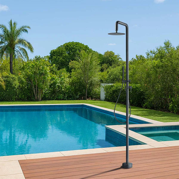 Stainless Steel Outdoor Shower Trim with Single Function Shower Head