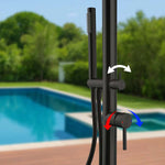 Stainless Steel Outdoor Shower Trim with Single Function Shower Head