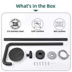 Modern Single Function Single Cold Stainless Steel Outdoor Shower