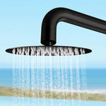 316 Stainless Steel Freestanding Outdoor Shower, Dual-Function Cold-Water, Marine-Grade