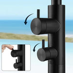 Modern Double Function 316 Stainless Steel Cold Water Outdoor Shower