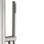 316 Stainless Steel Freestanding Outdoor Shower, Dual-Function, Hot/Cold Control