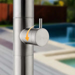 Modern Single Function Single Cold Stainless Steel Outdoor Shower