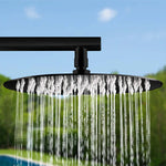 316 Stainless Steel Freestanding Outdoor Shower, Dual-Function, Hot/Cold Control
