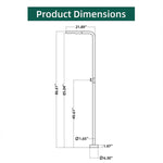 Modern Single Function Outdoor Shower Stainless Steel Shower System