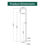 Modern Single Function Stainless Steel Matte Black Outdoor Shower