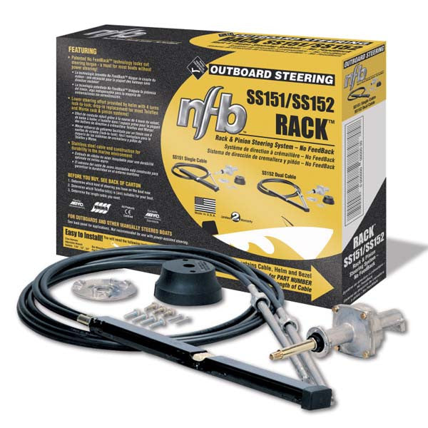 NFB Pro Rack Outboard Dual Cable Steering System - 12'
